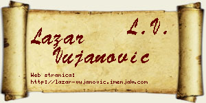 Lazar Vujanović vizit kartica